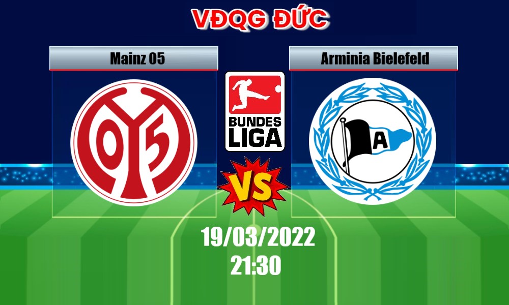 Soi Kèo FSV Mainz 05 vs Arminia Bielefeld, 21H30 – 19/03/2022, VĐQG ĐỨC