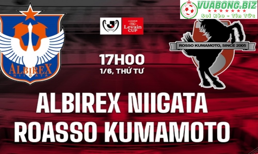 Soi Kèo Albirex Niigata vs Roasso Kumamoto, 17h00 ngày 01/06/2022,Cúp Nhật Hoàng