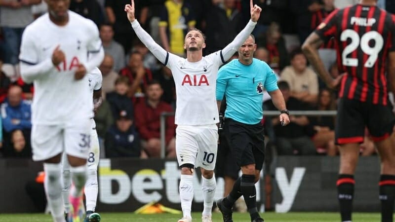 Kết quả bóng đá Bournemouth vs Tottenham: Dễ dàng giành 3 điểm