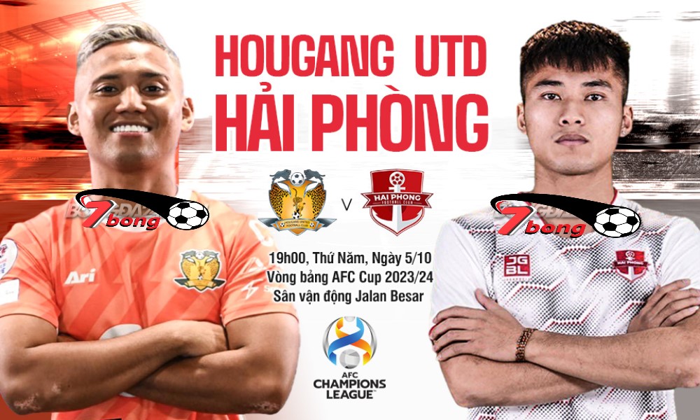 Soi Kèo Hougang United vs Hải Phòng, 19h00 ngày 5/10 – AFC Cup