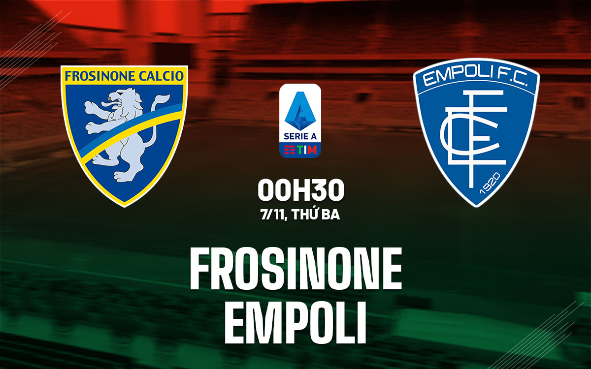 Soi Kèo Frosinone vs Empoli, 00h30 ngày 07/10 Serie A