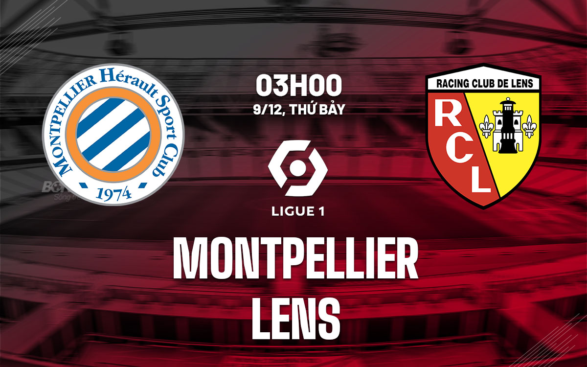 Soi Kèo Montpellier vs Lens, 03h00 ngày 09/12