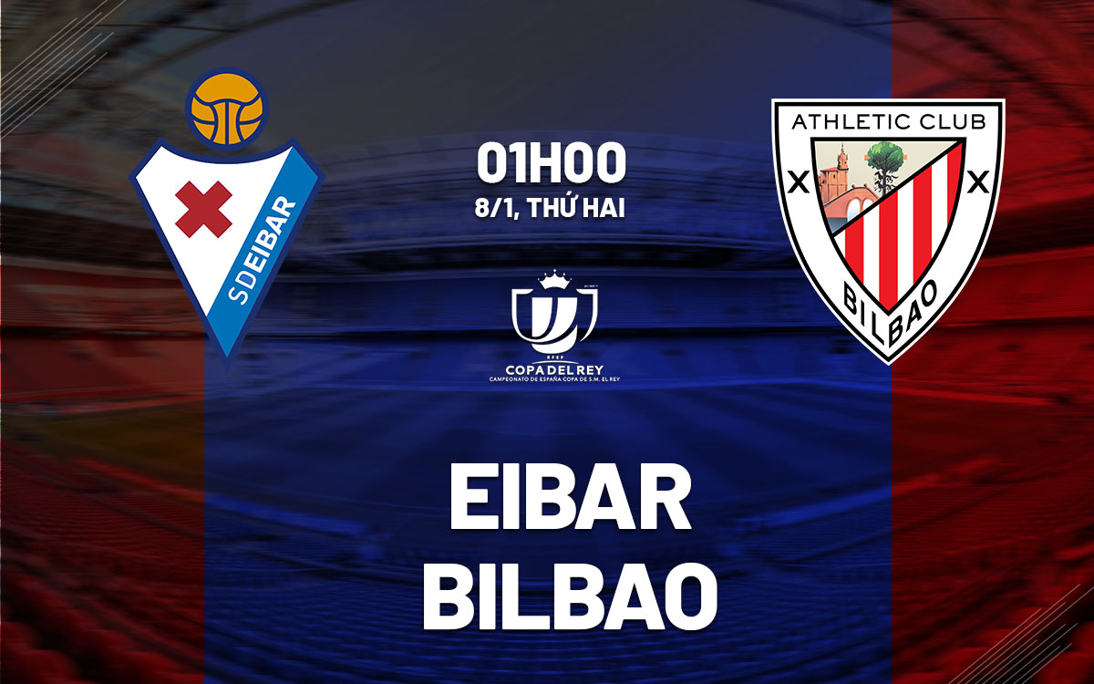 Soi Kèo Eibar vs Athletic Bilbao, 01h00 ngày 08/01