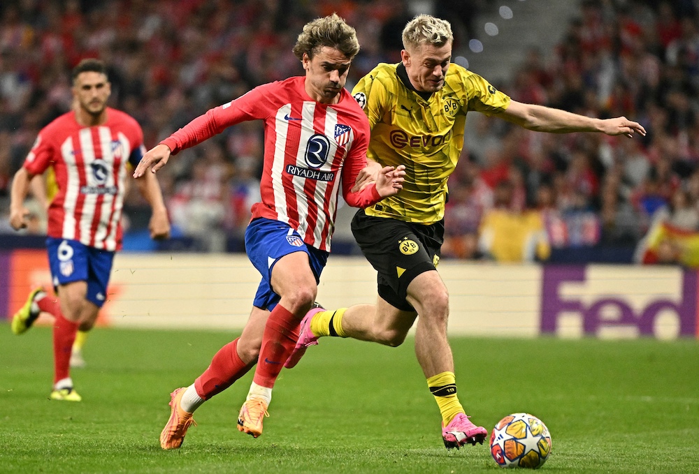 Champions League: Thắng sít sao Dortmund, Atletico Madrid nắm lợi thế mong  manh ở lượt về