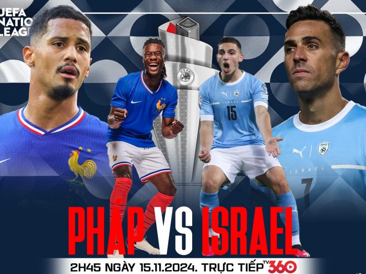 Soi Kèo Pháp vs Israel, 02h45 ngày 15/11 UEFA Nations League 2024/25