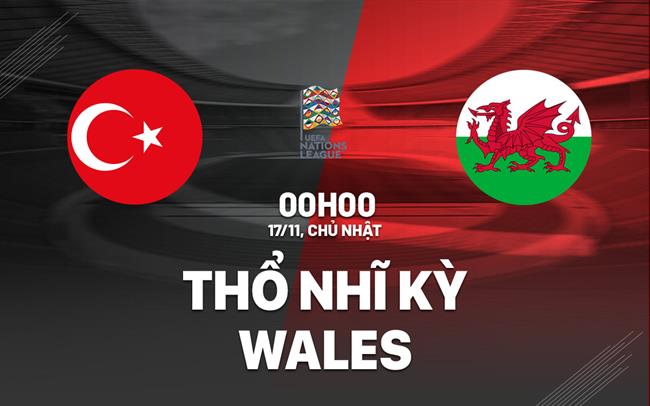 Soi Kèo Thổ Nhĩ Kỳ vs Wales, 00h00 ngày 17/11 UEFA Nations League